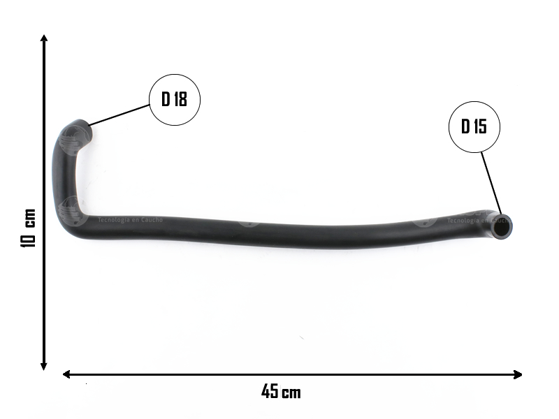 CAUPLAS MANGUERA LUBRICACION PEUG 205 405 = YACO 2612