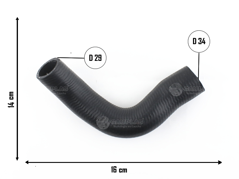 CAUPLAS MANGUERA REFRIGERACION PEUGEOT 205 OEM:1307W90 =YACO 1784