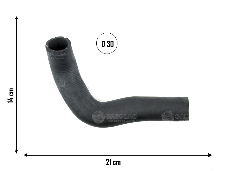CAUPLAS MANGUERA REFRIGERACION PEUGEOT 205  =YACO 1781