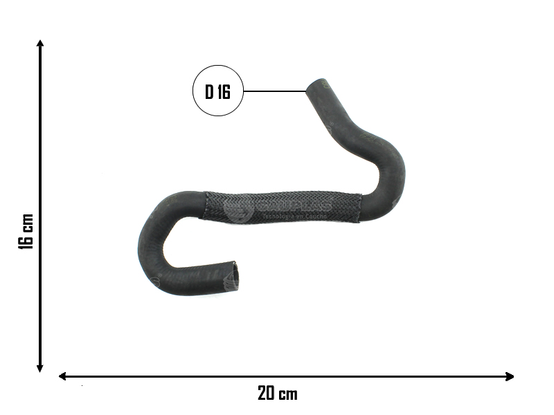 CAUPLAS MANGUERA REFRIGERACION PEUGEOT 307 OEM:1307ZE =YACO 2538