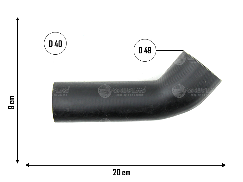CAUPLAS MANGUERA ENTRADA DE AGUA PEUG 504 OEM:1413050 =YACO 928