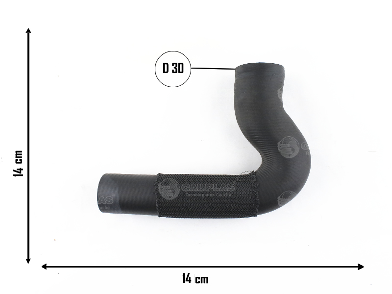 CAUPLAS MANGUERA RADIADOR INFERIOR PEUG 205 OEM:1307X00 =YACO 1780