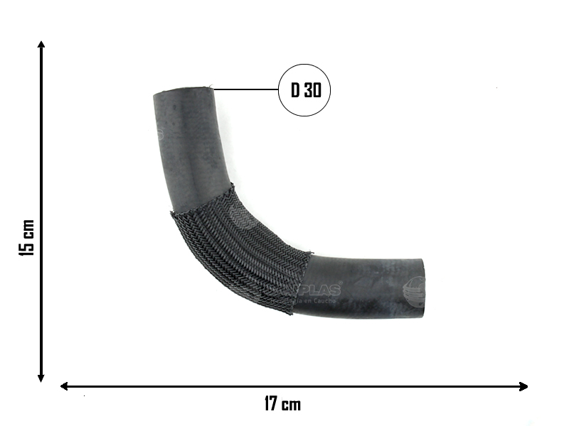 CAUPLAS MANGUERA RADIADOR INFERIOR PEUG 205 OEM:1307750 =YACO 1778