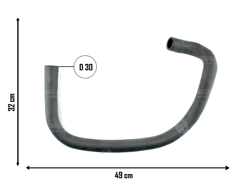 CAUPLAS MANGUERA RADIADOR INFERIOR PEUG 205 OEM:1351800 =YACO 1775