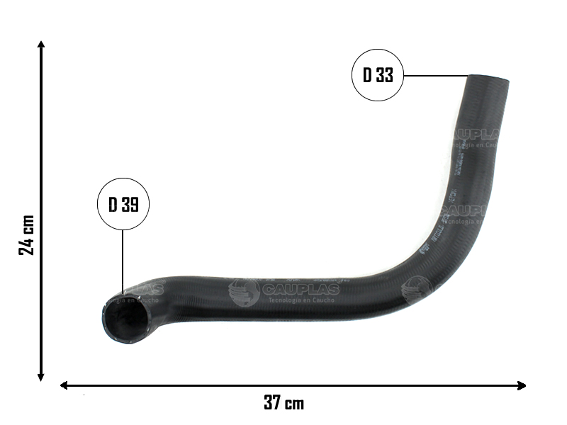 CAUPLAS MANGUERA RADIADOR INFERIOR PEUG 404 OEM:13503810 =YACO 737