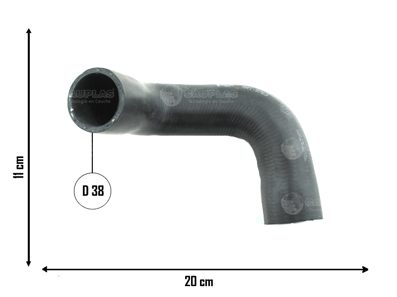 CAUPLAS MANGUERA RADIADOR INFERIOR PEUG 404 504 OEM:6097004 =YACO 592