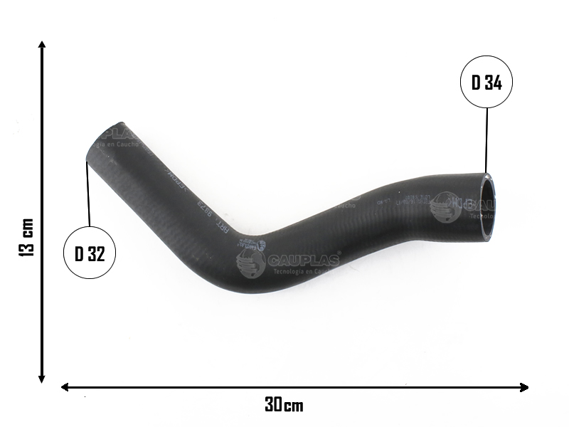 CAUPLAS MANGUERA RADIADOR INFERIOR PEUG 505 OEM:7910033435 =YACO 1441