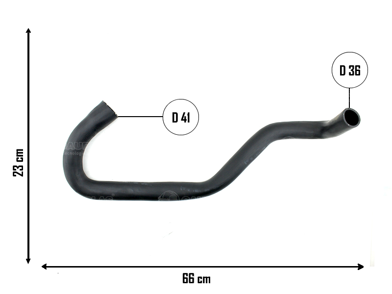 CAUPLAS MANGUERA RADIADOR INFERIOR PEUG BOXER II