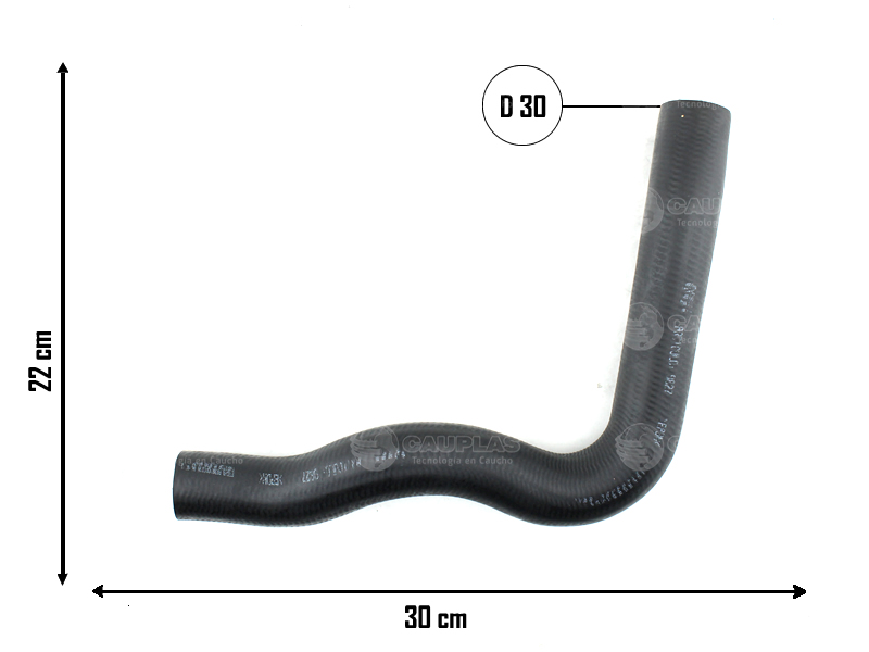 CAUPLAS MANGUERA RADIADOR SUPERIOR PEUGEOT 205 OEM:1343C30 =YACO 1777