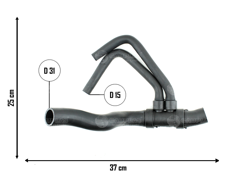 CAUPLAS MANGUERA RADIADOR SUPERIOR PEUGEOT 205 OEM:1343E90 =YACO 1779