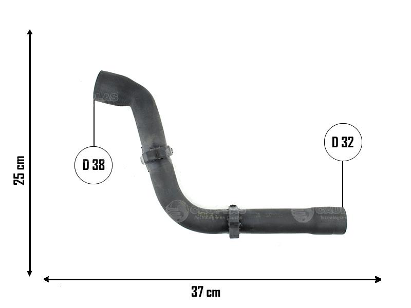 CAUPLAS MANGUERA RADIADOR SUPERIOR PEUGEOT 306