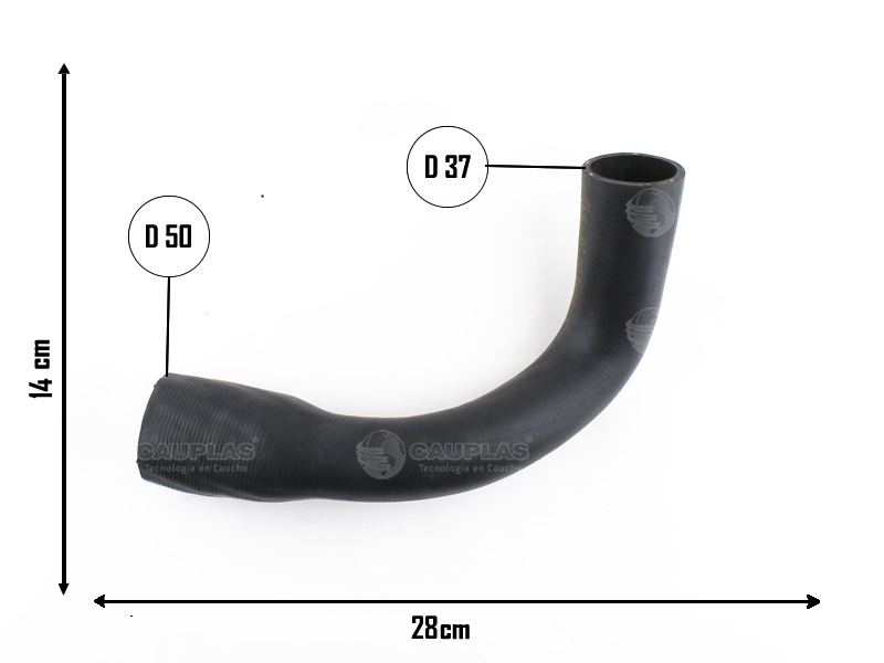 CAUPLAS MANGUERA RADIADOR SUPERIOR PEUGEOT 404 =YACO 593