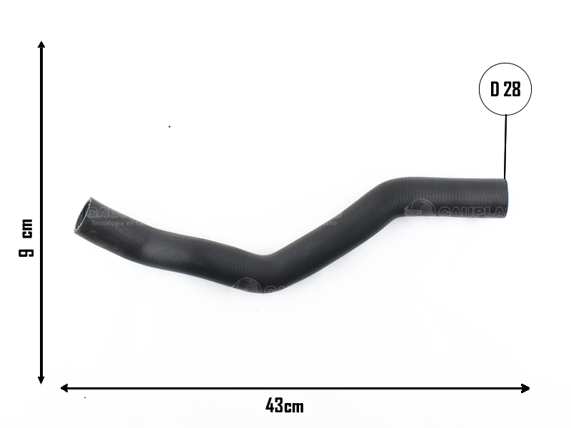 CAUPLAS MANGUERA RADIADOR SUPERIOR PEUGEOT 405 OEM:1343A10