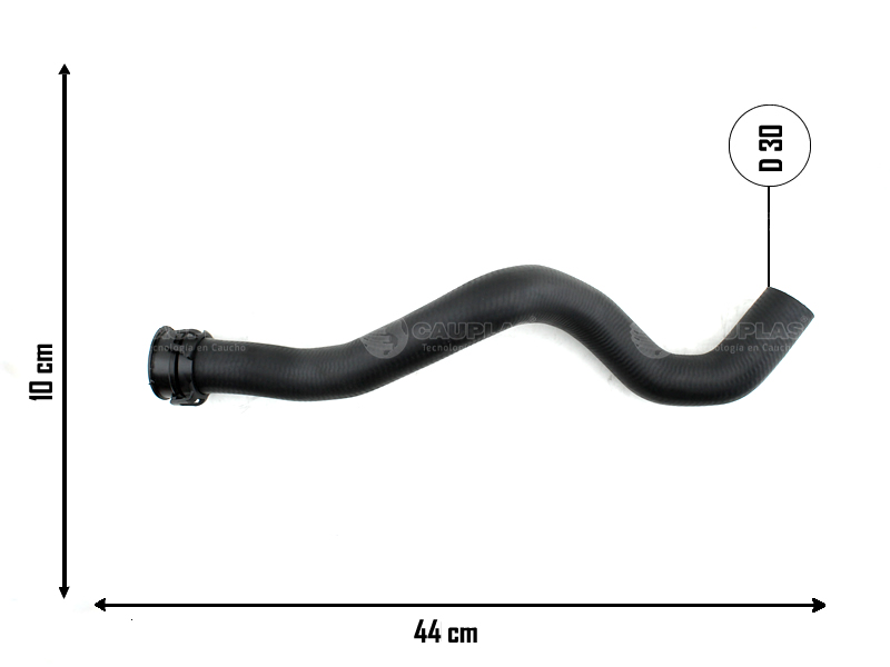 CAUPLAS MANGUERA RADIADOR SUPERIOR PEUGEOT 405 OEM:1343J10 =YACO 2609