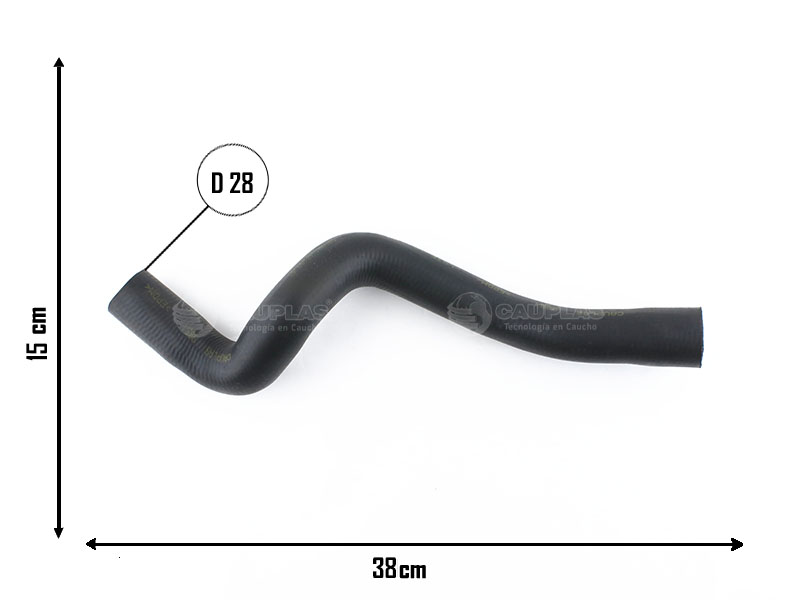 CAUPLAS MANGUERA RADIADOR SUPERIOR PEUGEOT 405