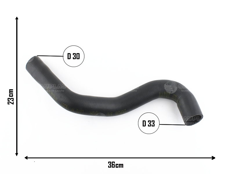 CAUPLAS MANGUERA RADIADOR SUPERIOR PEUGEOT 405 OEM:1343C00 =YACO 2606