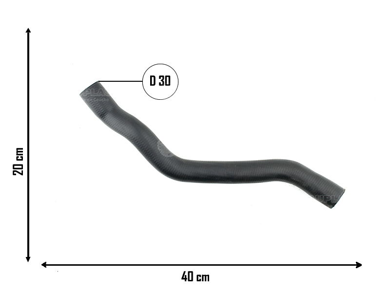 CAUPLAS MANGUERA RADIADOR SUPERIOR PEUGEOT 405 OEM:1343E10 =YACO 1755