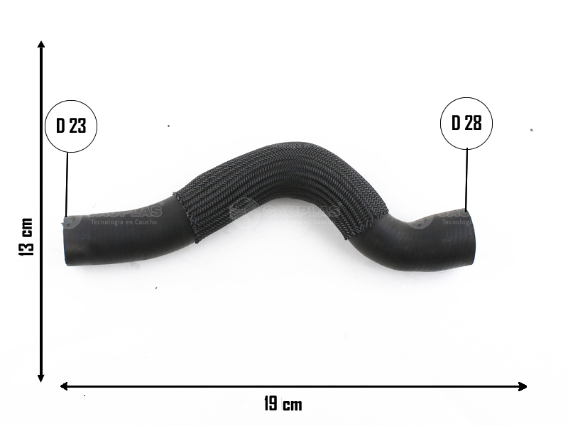 CAUPLAS MANGUERA RADIADOR SUP PEUG 408-308-3008-5008 C4-C4 PICASSO OEM:1343LP