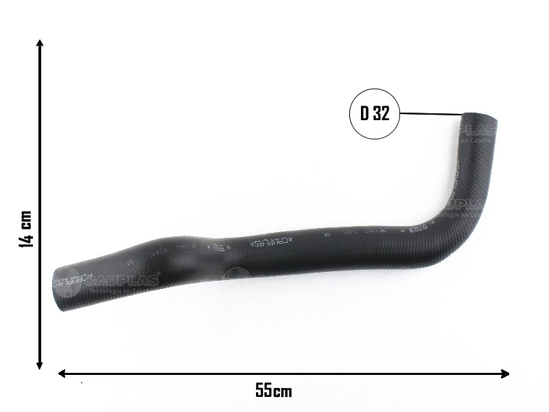 CAUPLAS MANGUERA RADIADOR SUPERIOR PEUGEOT BOXER I CITROEN JUMPER I OEM:1343K6 =YACO 2949