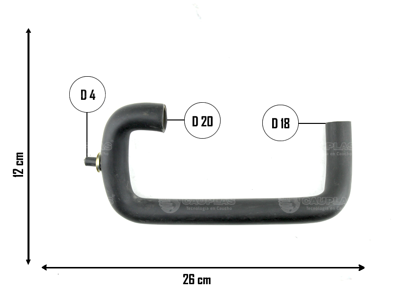 CAUPLAS MANGUERA DESCARGA DE GASES PEUGEOT 505  =YACO 3641