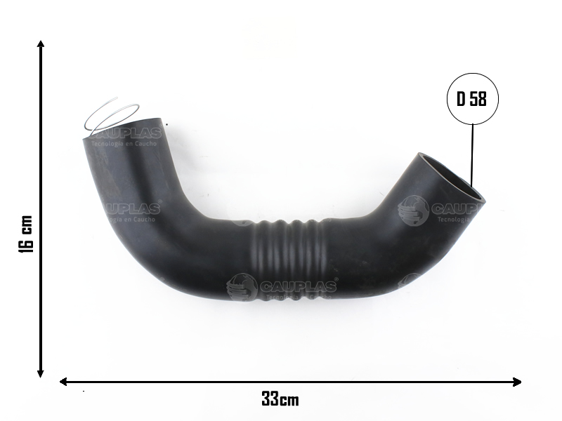 CAUPLAS MANGUERA TOMA DE AIRE PEUG 504
