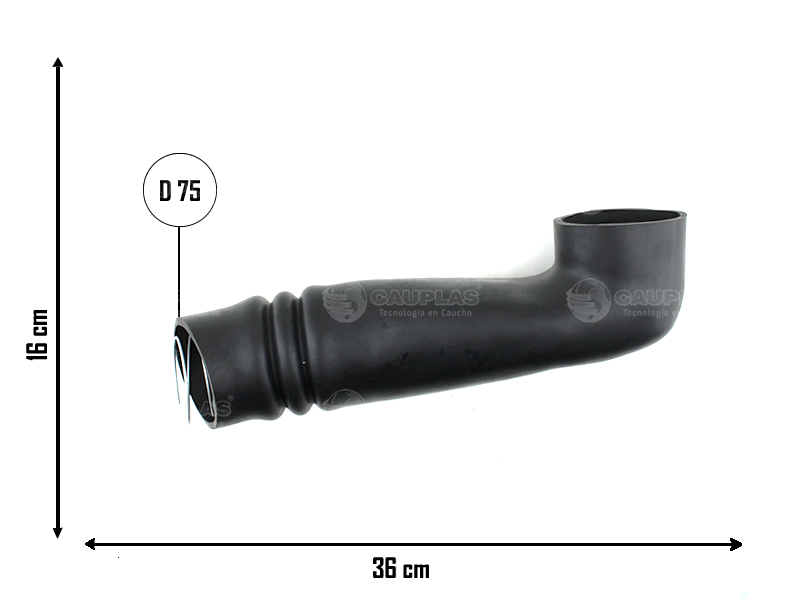 CAUPLAS MANGUERA TOMA DE AIRE PEUG 505 OEM:1423200 =YACO 3094