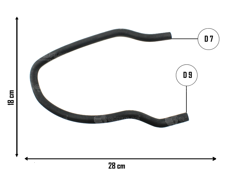 CAUPLAS MANGUERA VASO DE EXPAN A RAD PEUG 307 OEM:1307WG =YACO 2513