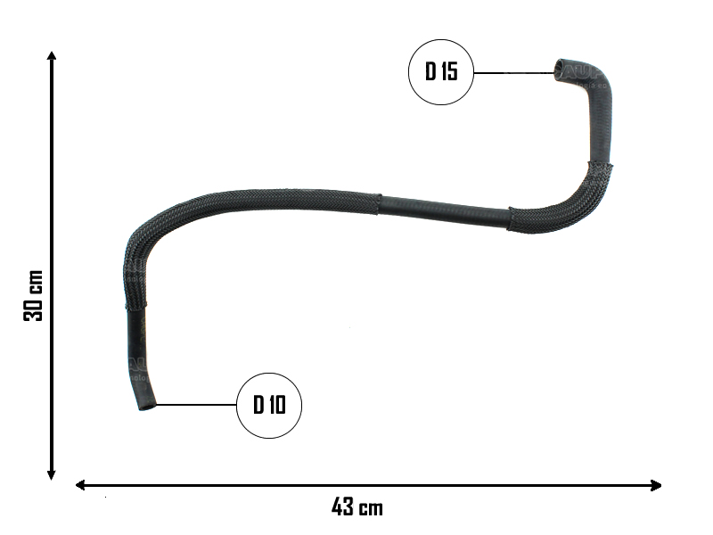 CAUPLAS MANGUERA VASO DE EXPAN INF PEUG 205 OEM:1351250