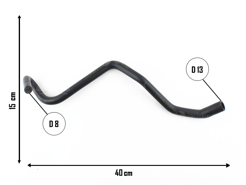 CAUPLAS MANGUERA VASO DE EXPANSION SUP PEUG 205 OEM:1351H40 =YACO 2610