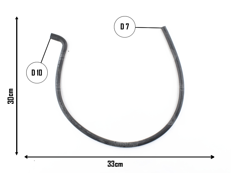CAUPLAS MANGUERA VASO DE EXPAN SUP A RAD PEUG 205 OEM:1350980