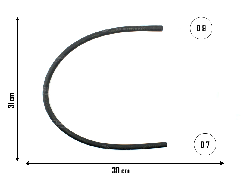 CAUPLAS MANGUERA VASO DE EXPAN SUP A RAD PEUG 206 OEM:1307LS =YACO 2232