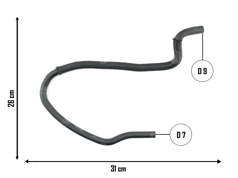 CAUPLAS MANGUERA REFRIGERACION PEUGEOT 307 =YACO 2510