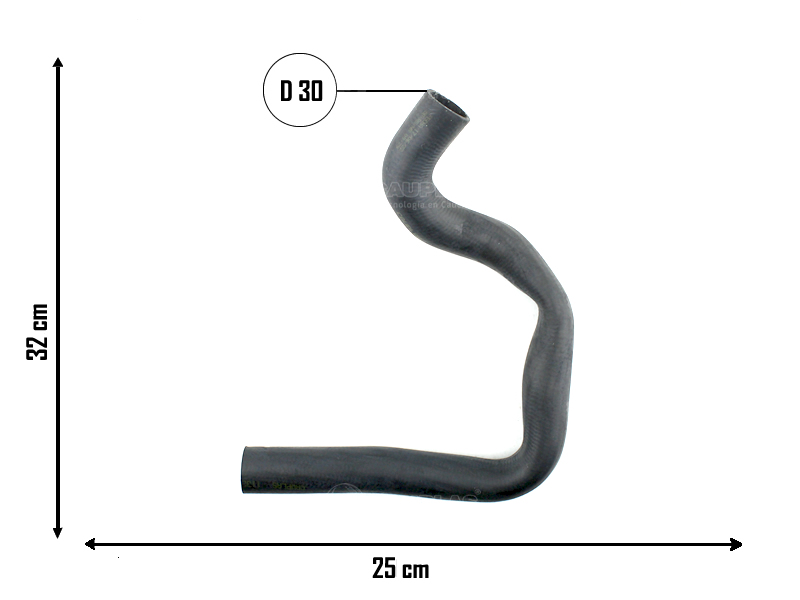 CAUPLAS MANGUERA RADIADOR INFERIOR VW FOX OEM:6Q0122051AM
