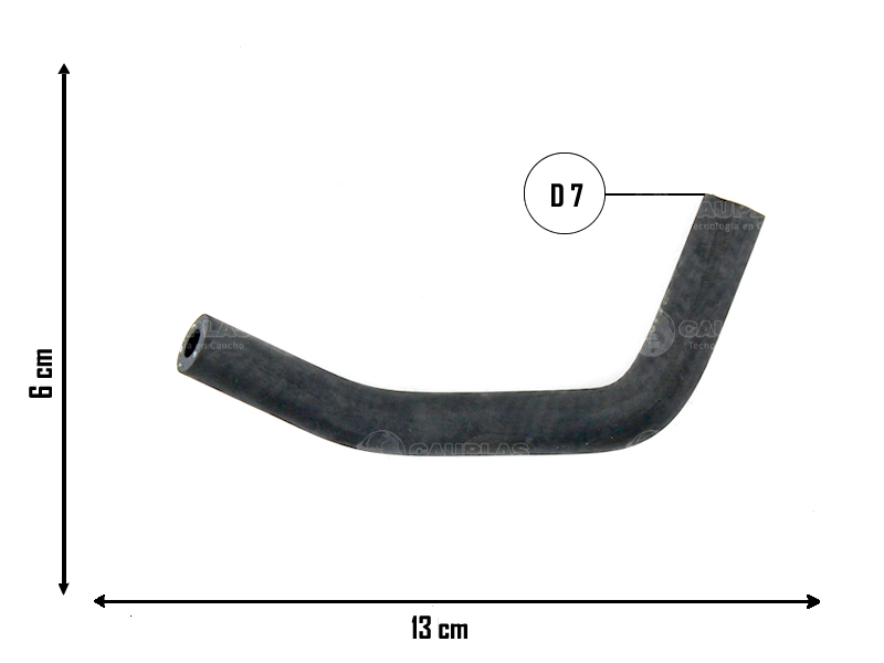 CAUPLAS MANGUERA PASO DE AGUA TOYOTA COROLLA OEM:162610D050 =YACO 4348
