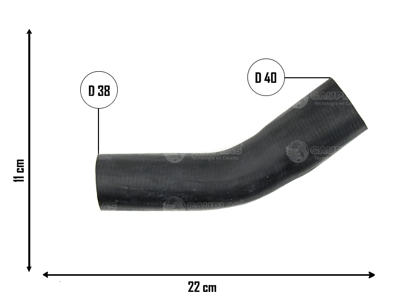 CAUPLAS MANGUERA RADIADOR INFERIOR TOYOTA COROLLA