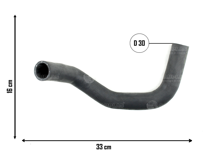 CAUPLAS MANGUERA RADIADOR INFERIOR TOYOTA COROLLA  =YACO 3086