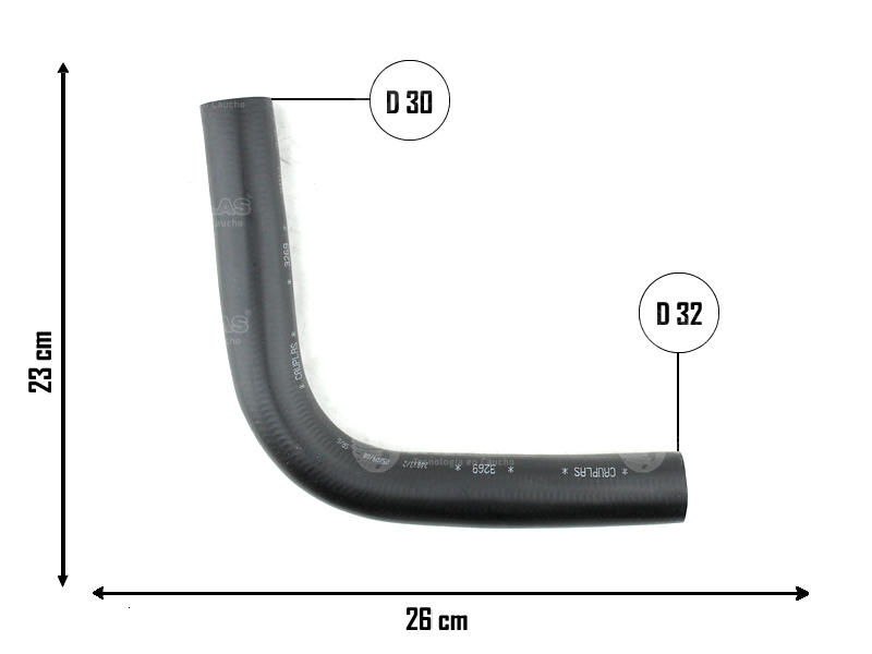 CAUPLAS MANGUERA RADIADOR SUPERIOR TOYOTA COROLLA