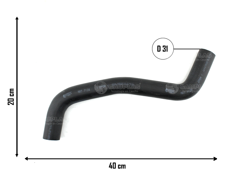 CAUPLAS MANGUERA RADIADOR INFERIOR TOYOTA COROLLA