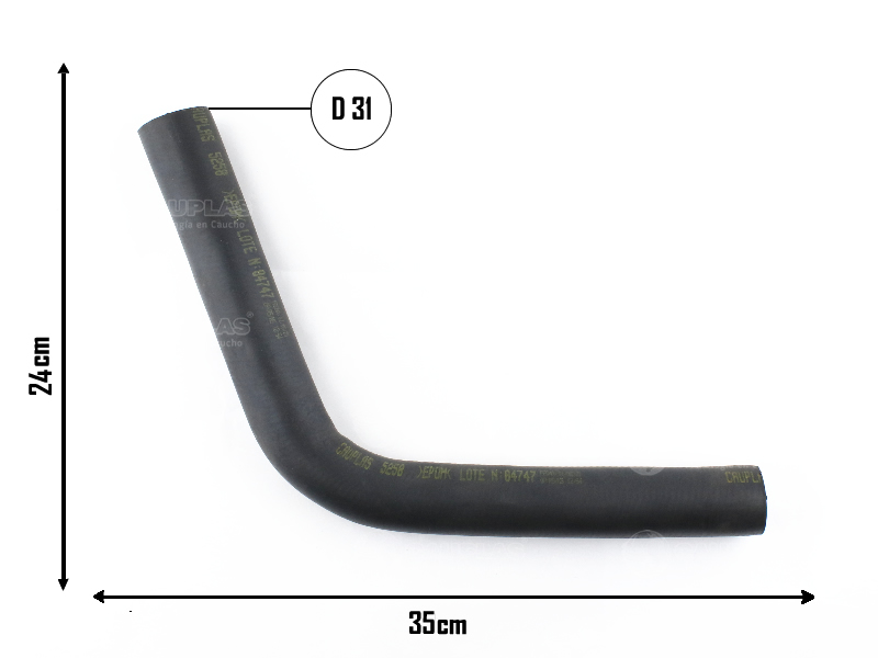 CAUPLAS MANGUERA RADIADOR SUPERIOR TOYOTA COROLLA OEM:1857136010