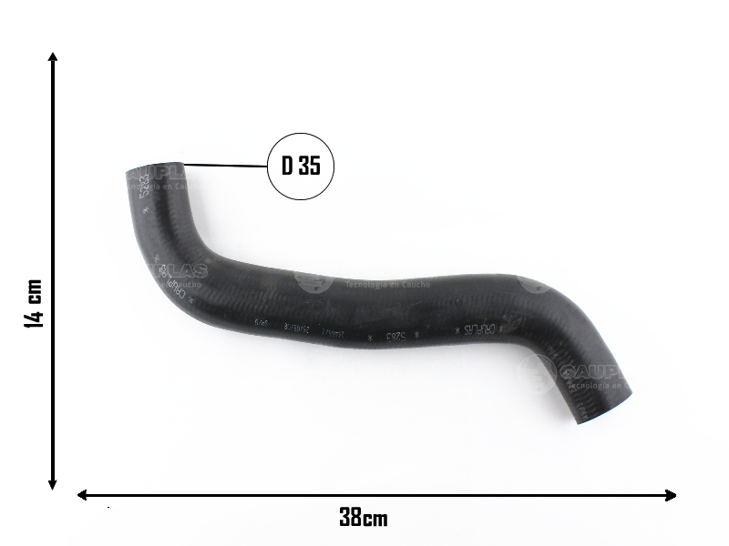 CAUPLAS MANGUERA RADIADOR SUPERIOR TOYOTA COROLLA OEM:1657127050