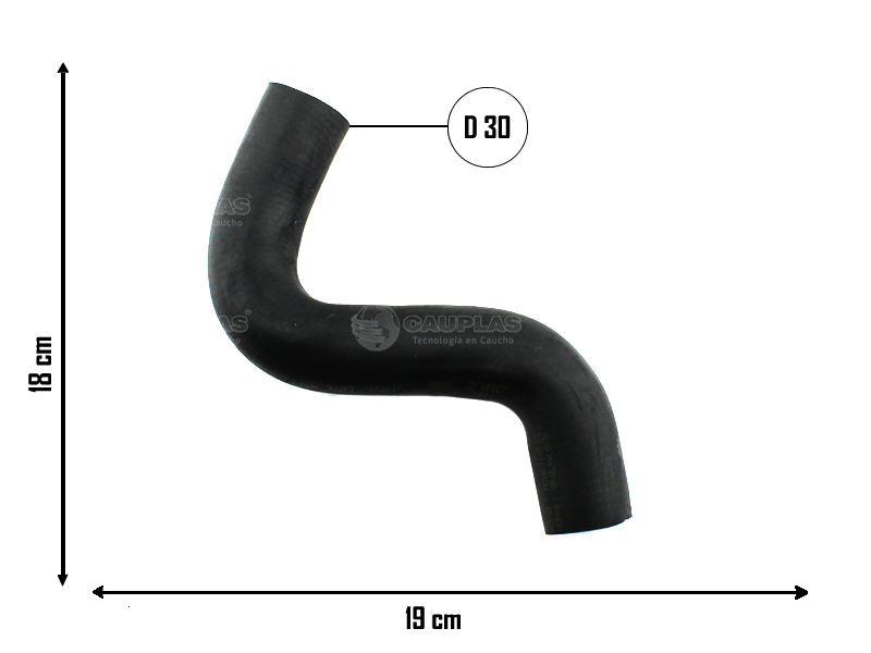 CAUPLAS MANGUERA RADIADOR SUPERIOR VW AMAROK OEM:2H0121101 =YACO 4093
