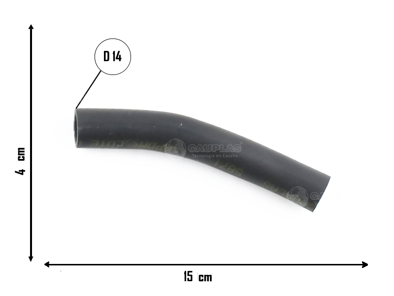 CAUPLAS MANGUERA PASO DE AGUA VW AMAROK  =YACO 4124