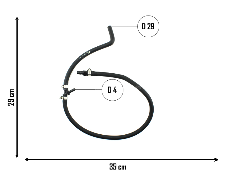 CAUPLAS MANGUERA VASO DE EXPANSION VW AMAROK OEM:2H0122447 =YACO 4282