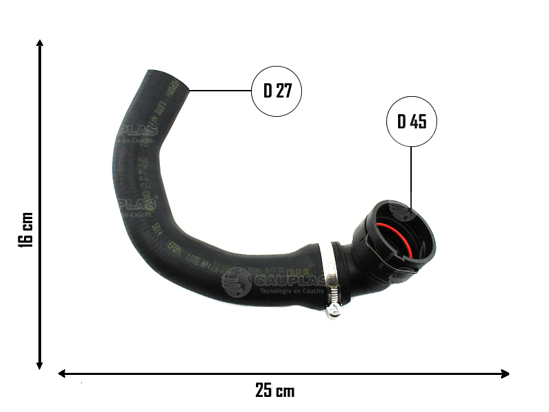CAUPLAS MANGUERA REFRIGERACION VW AMAROK OEM:2H0122101A