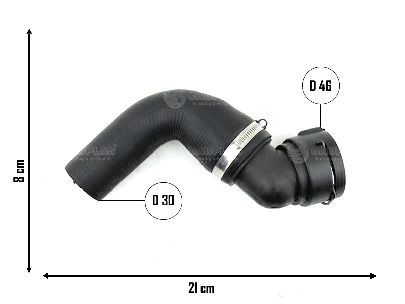 CAUPLAS MANGUERA RADIADOR INFERIOR VW AMAROK OEM:2H0122051G