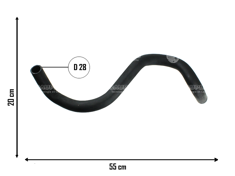 CAUPLAS MANGUERA RADIADOR INFERIOR VW GOLF IV