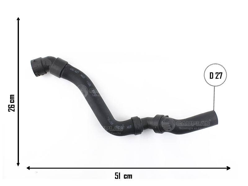 CAUPLAS MANGUERA RADIADOR SUPERIOR VW BORA OEM:1J0122101A