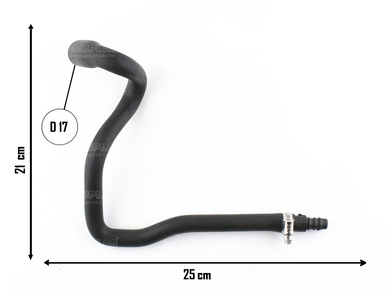 CAUPLAS MANGUERA TUBO A BOMBA ADICIONAL A3 BORA GOLF IV OEM:1J0122063A =YACO 4360