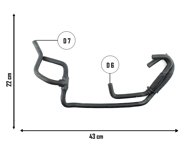 CAUPLAS MANGUERA REFRIGERACION VW BORA OEM:1J0122447ER =YACO 2925/2926