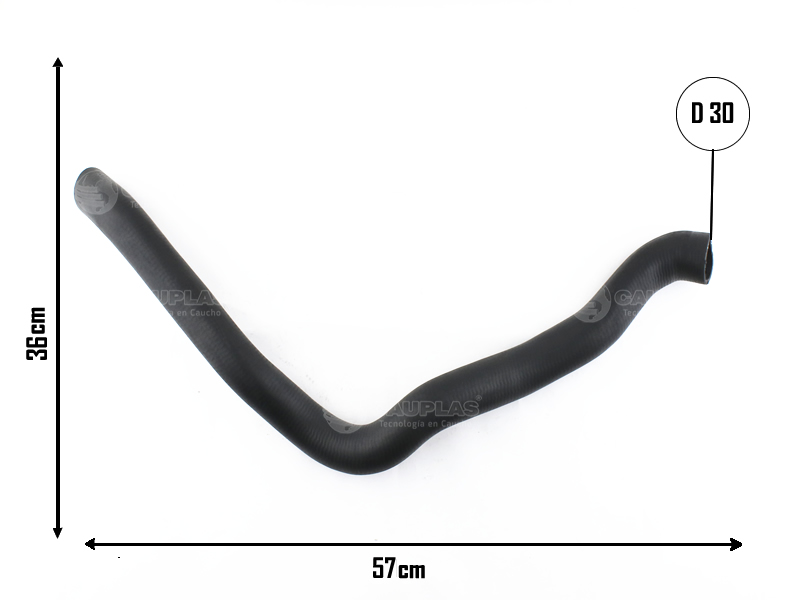 CAUPLAS MANGUERA RADIADOR INFERIOR VW VENTO OEM:1K0122051AS =YACO 4007